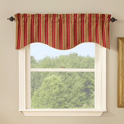 Cooper Scalloped Valance with Cording