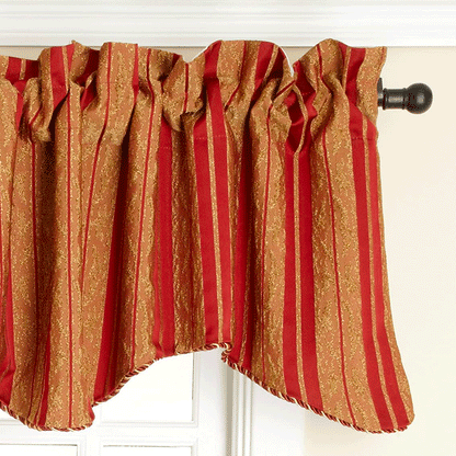 Cooper Scalloped Valance with Cording