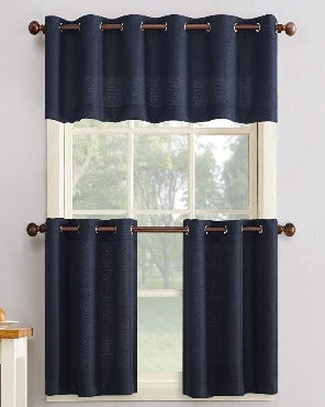 Montego Grommet Textured Tier Curtain