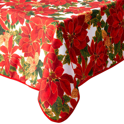 Euro Seasonal Botanical Fabric Tablecloth