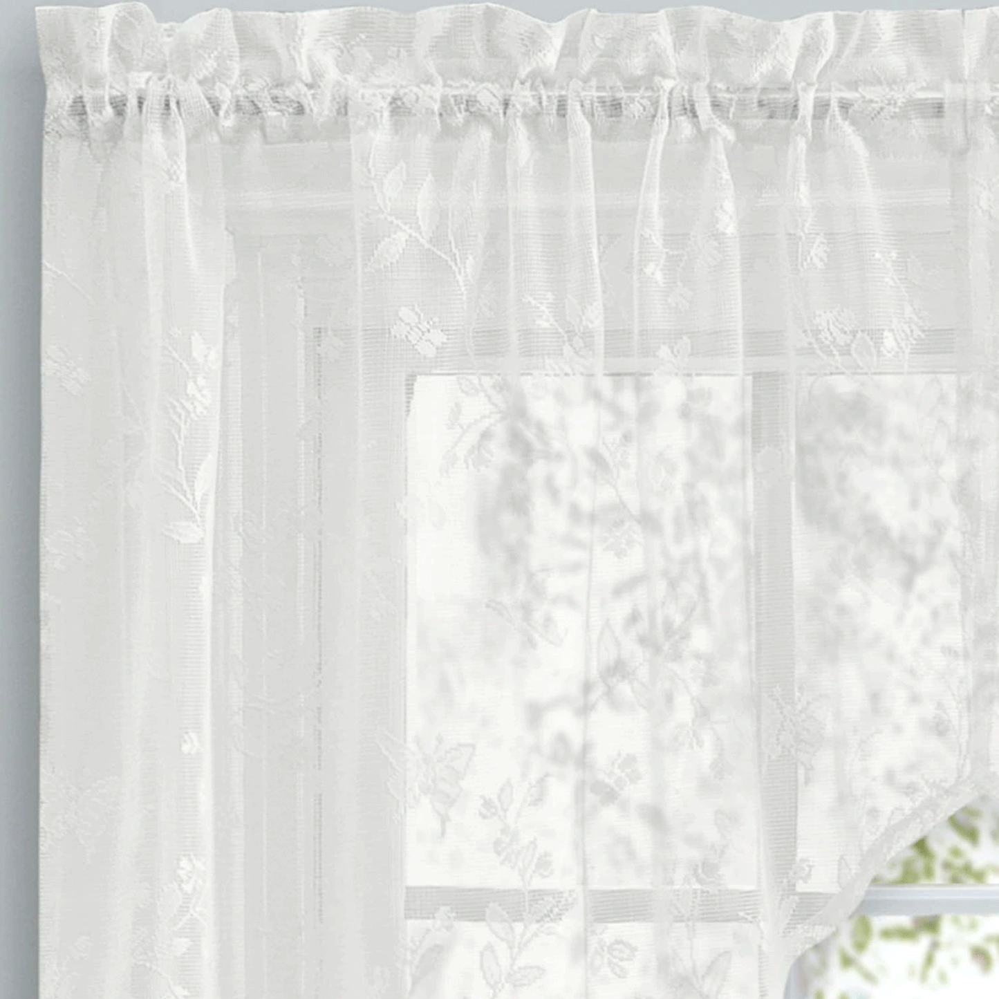 Isabella Lace Kitchen Tiers, Swag and Valance