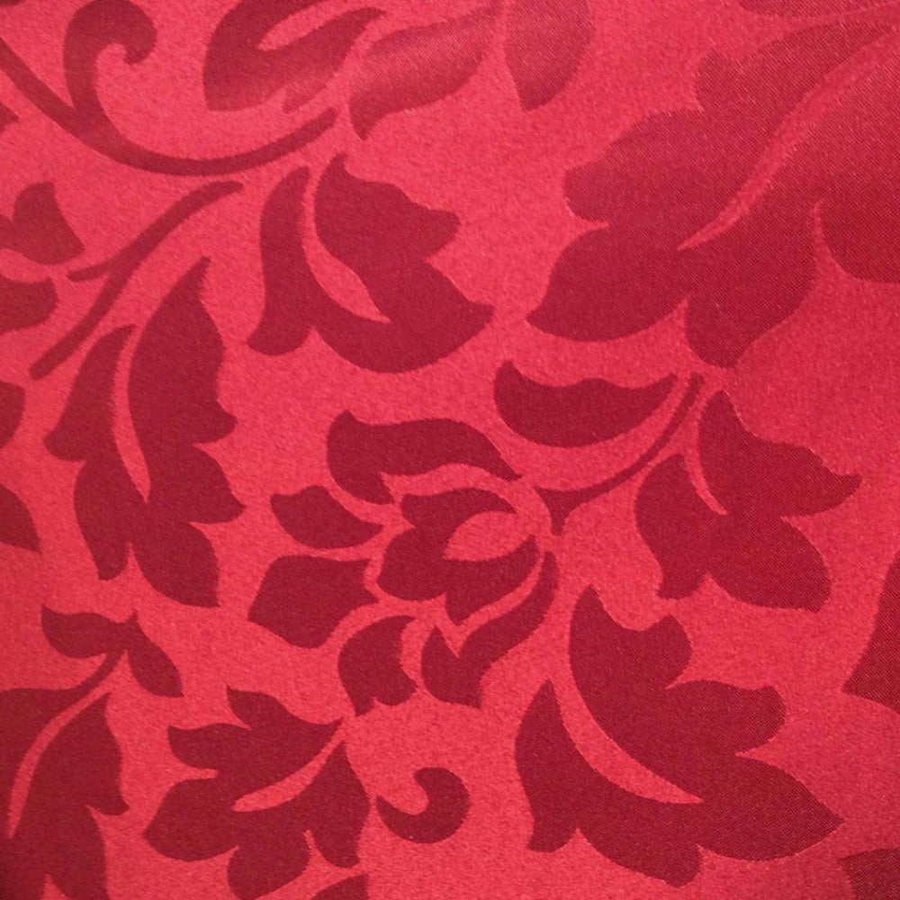 Close up shot of Crimson Leah Jacquard Grommet Panel fabric