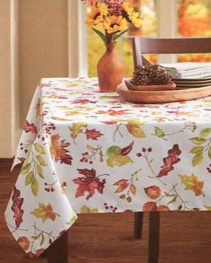 Leaves of Change Fabric Tablecloth