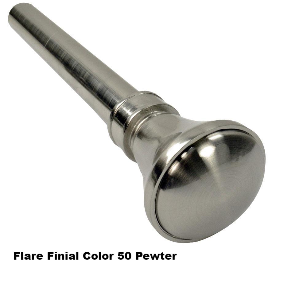 Lexington 1 inch Flare Finial Rod Set