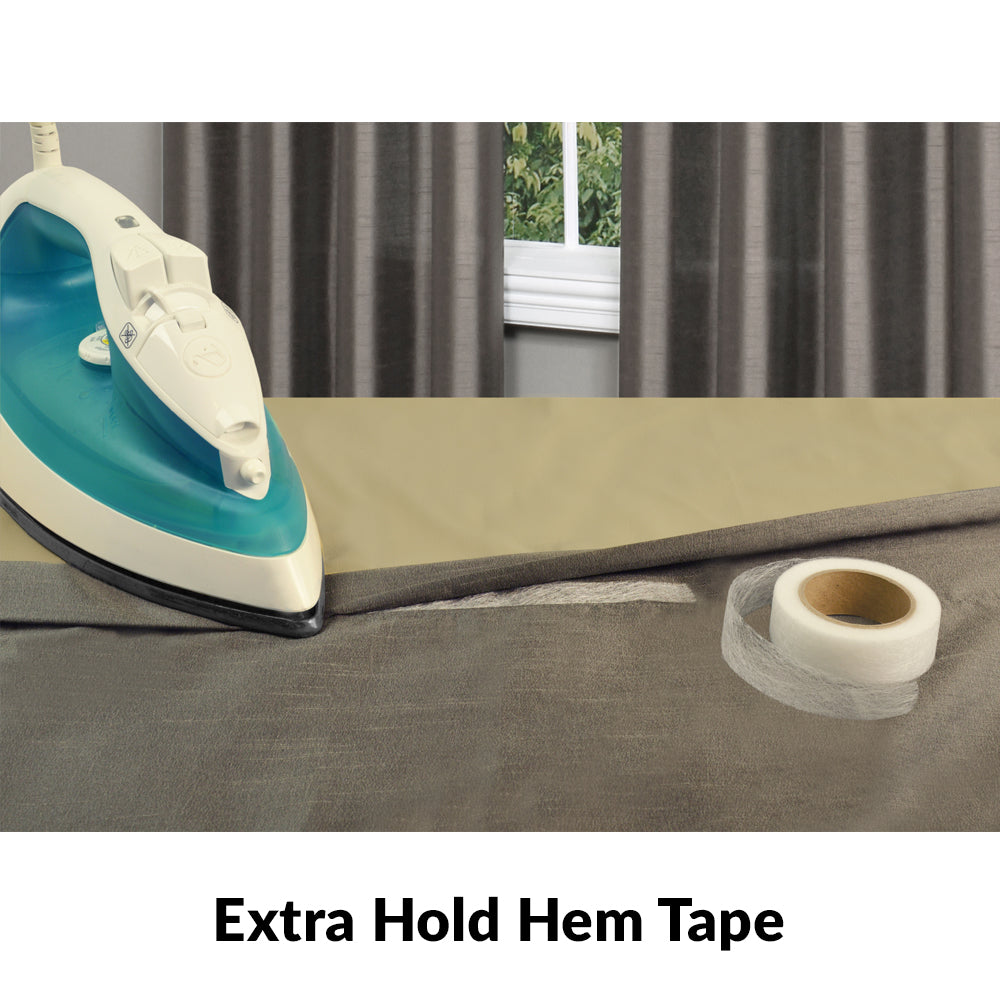 Regular Hold Ready-Made Curtain Iron-On Hem Tape - 33 ft