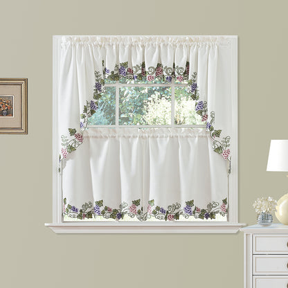 Madalynn Kitchen Tiers, Valance and Swags