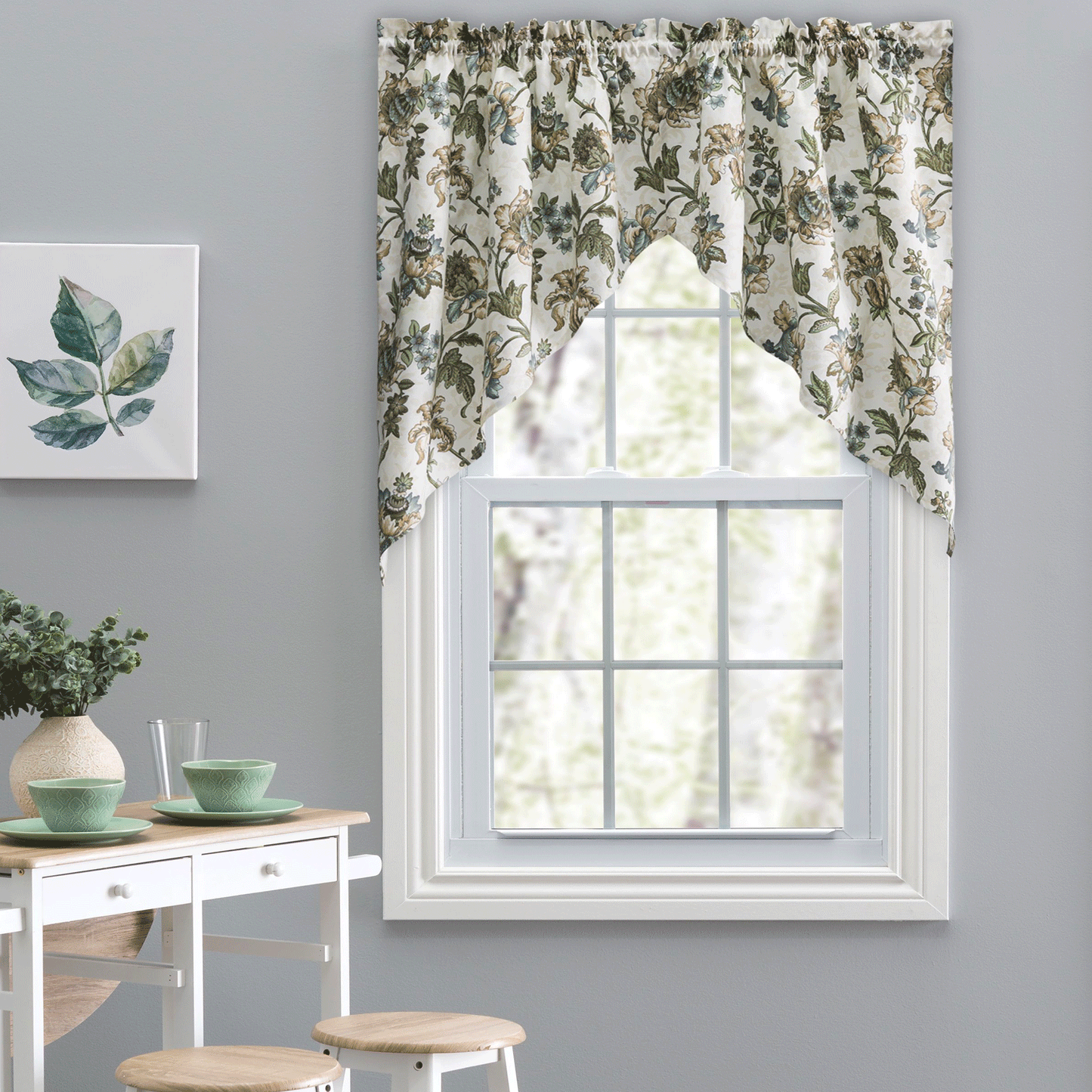 Madison Floral Tier, Valance, and Swag