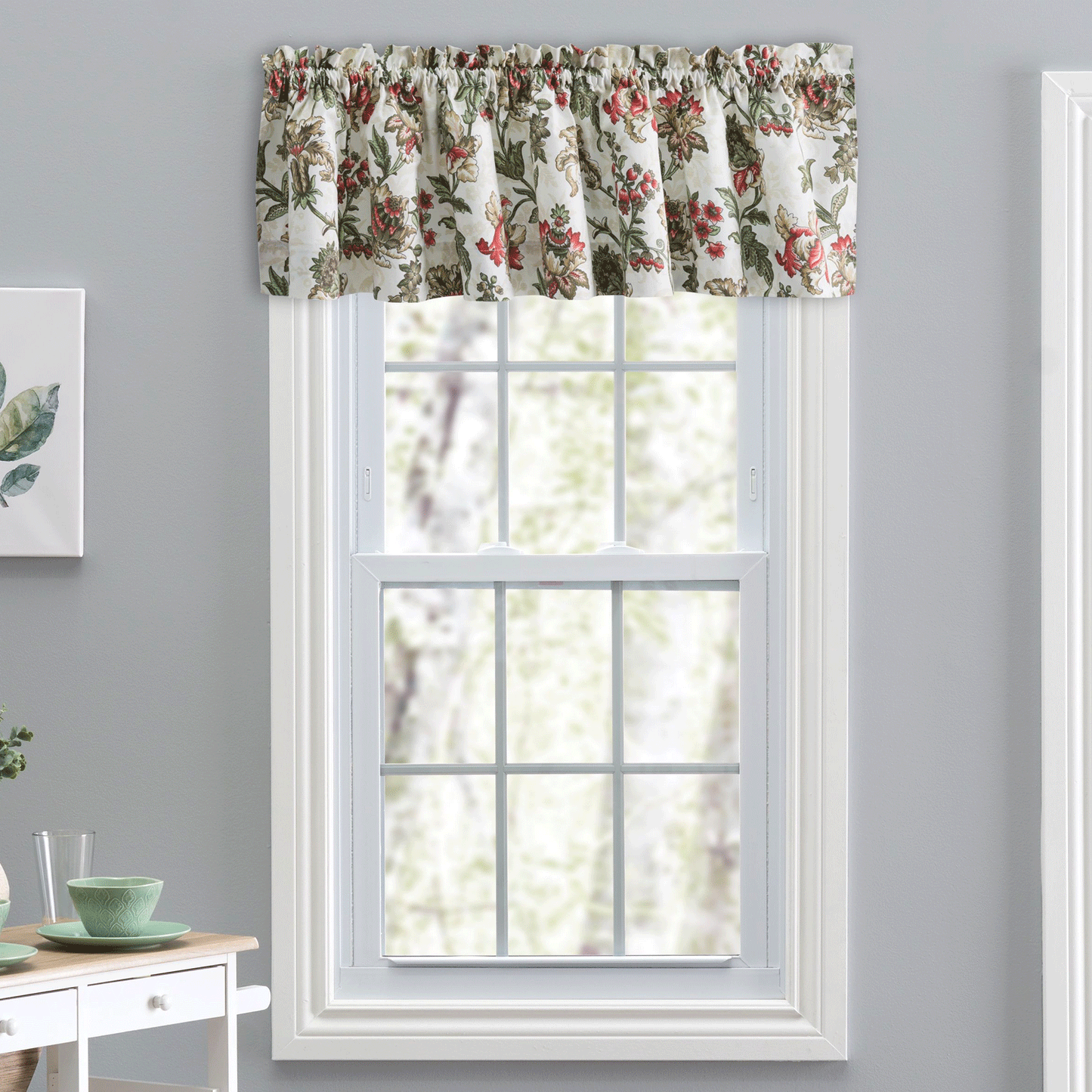 Madison Floral Tier, Valance, and Swag