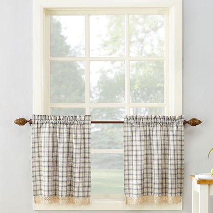 No. 918 Maisie Plaid Kitchen Curtain Tier Pair, Swag Pair and Valance