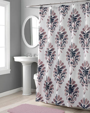 Nicole Miller Emery Fabric Shower Curtain