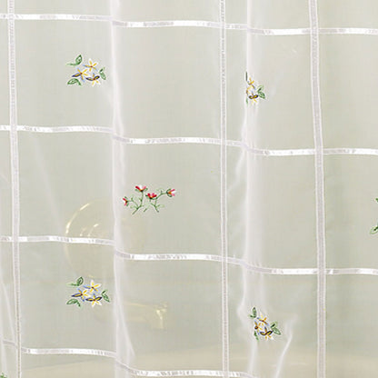 Vicki Embroidered Sheer Shower Curtain