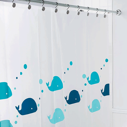 Whales EVA Shower Curtain