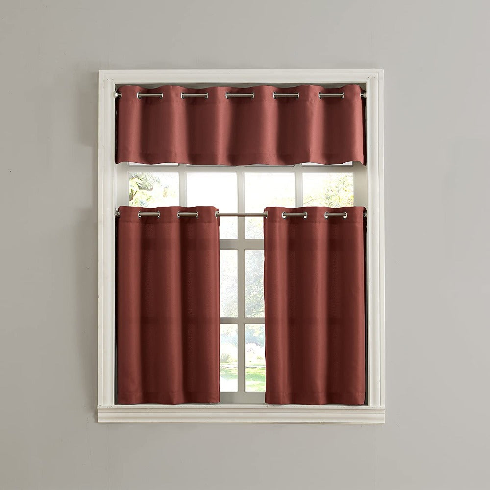 Montego Grommet Textured Tier Curtain